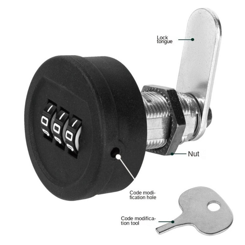 Furniture Hardware Manufacturer - Drawer Password Lock 20/30mm Thread Length