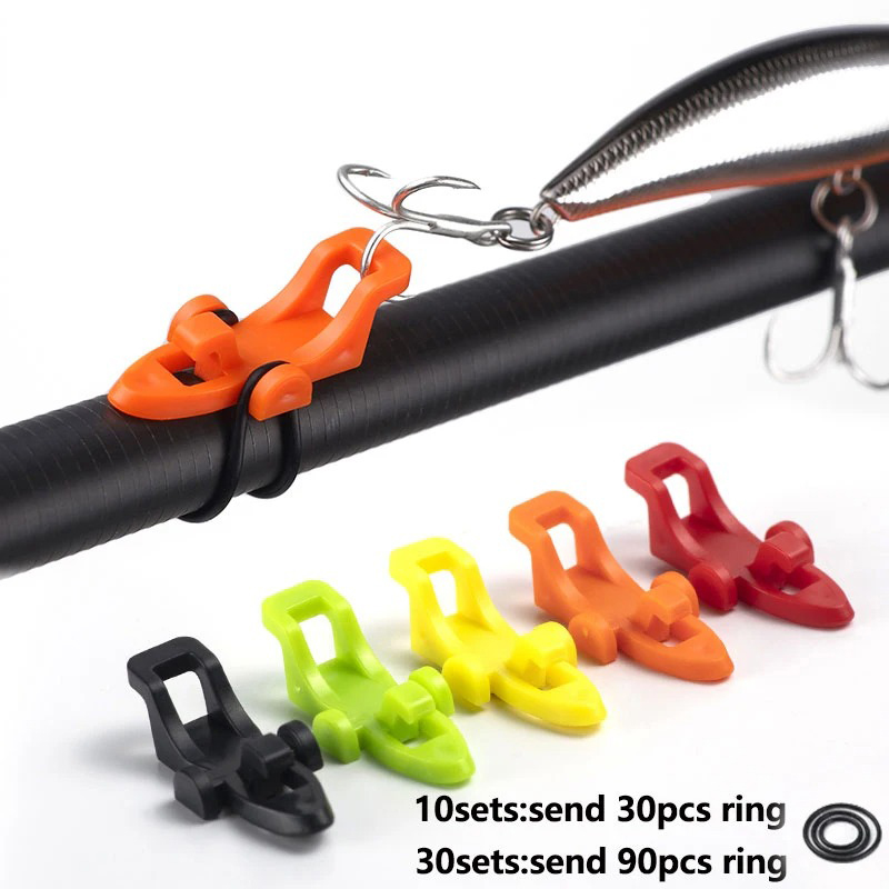 10-30pcs Fishing Rod Pole Hook - đánh giá và giá Furniture Hardware Jig